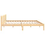 vidaXL Cadre de lit sans matelas bois massif