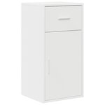vidaXL Bureau d'angle blanc 102x88x75 cm en bois reconstitué