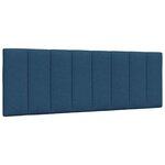vidaXL Cadre de lit sans matelas Hanko bleu 140x190 cm tissu