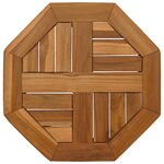 vidaXL Dessus de table 40x40x2 5 cm octogonal bois de teck massif