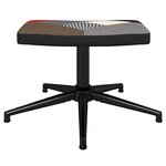 vidaXL Chaise de relaxation avec tabouret Patchwork Tissu