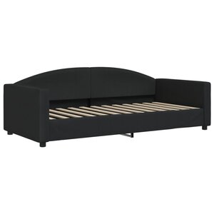 vidaXL Lit de repos sans matelas noir 90x200 cm tissu