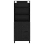 vidaXL Haut Armoire Chêne noir 69 5 x 34 x 180 cm Bois d'ingénierie
