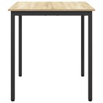 vidaXL Table de salle à manger / Table de repas MÉTAL