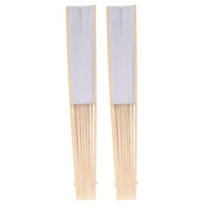 2 éventails en papier à customiser 21 cm