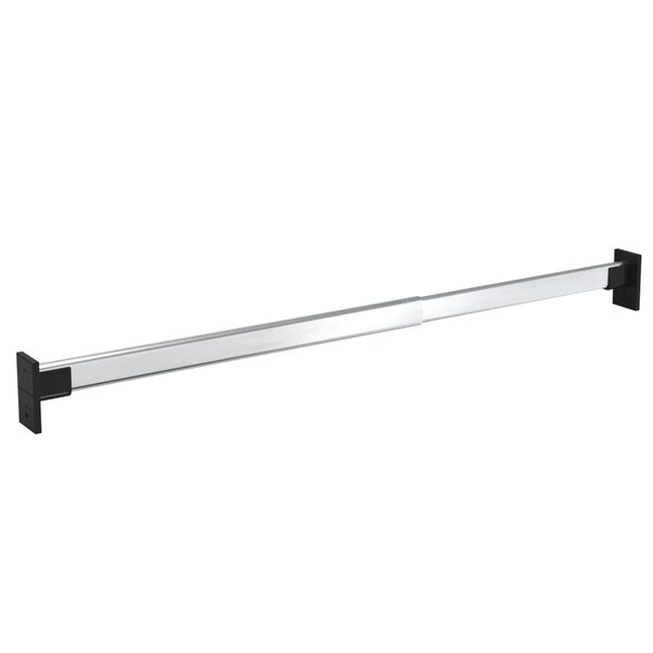 vidaXL Rails de garde-robe télescopiques 2 Pièces Argenté 58-100 cm
