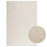 vidaXL Tapis ZIZUR crème 120x170 cm aspect de jute intérieur extérieur