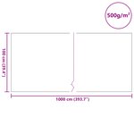 vidaXL Tissu de Bassin 500 g/㎡ 1x10 m