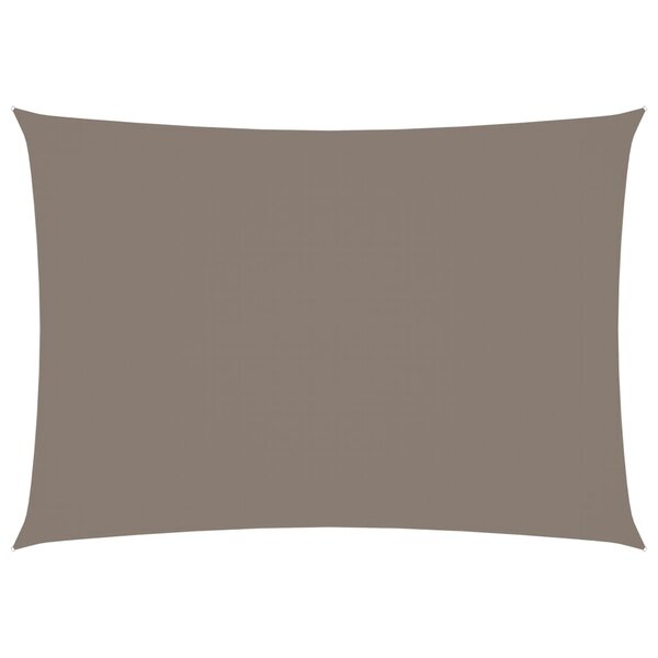 vidaXL Voile de parasol tissu oxford rectangulaire 3 5x5 m taupe