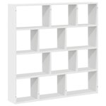 vidaXL Étagère cube murale 12 compartiments blanc bois d'ingénierie
