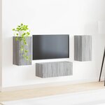 vidaXL Ensemble meuble TV 6 Pièces Gris Sonoma Bois d'ingénierie