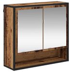 vidaXL Ensemble de mobilier de salle de bain 3 Pièces Bois ancien