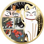 Pièce de monnaie en Argent 2 Dollars g 31.1 (1 oz) Millésime 2026 MANEKI-NEKO