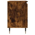 vidaXL Tables de chevet 2 Pièces chêne fumé 40x30x50 cm bois d'ingénierie