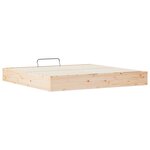 vidaXL Cadre de lit ottoman avec rangement Naturel 180 x 200 cm