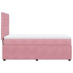 vidaXL Sommier à lattes de lit et matelas Rose 80x200 cm Velours