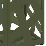 vidaXL Porte-parapluie Olive 15 5 x 15 5 x 49 cm Acier