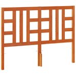 vidaXL Tête de lit cire marron 135 cm bois massif de pin