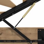 vidaXL Cadre de lit ottoman avec stockage Chêne artisanal 100 x 200 cm