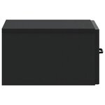 vidaXL Table d'appoint murale Noir 59 x 34 5 x 17 cm Bois d'ingénierie