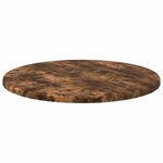 vidaXL Plateau de table Chêne fumé 40 x 40 x 1.5 cm Bois d'ingénierie