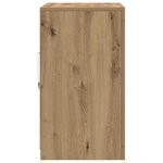 Buffet vidaXL avec lumières LED Chêne artisanal 60 5x37x67 cm