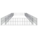 vidaXL Lit surélevé à gabion Acier galvanisé 500x100x20 cm