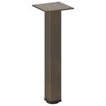 vidaXL Pieds de table basse 4 pièces Acier naturel 42-44 cm Acier