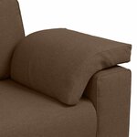 vidaXL Canapé avec coussin Marron 180 x 77 x 82 cm tissu