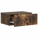 vidaXL Cabinet de chevet 2 Pièces Chêne fumé 49 x 34 5 x 20 cm