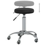 vidaXL Chaise pivotante de bureau Noir Similicuir