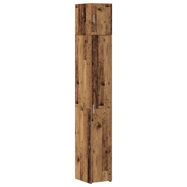 Meuble de rangement étroit vidaXL Vieux bois 30x42.5x225 cm Bois ingé