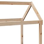 vidaXL Ensemble de lit de jour et de banc et toit 80x200 cm pin massif