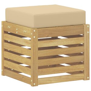 vidaXL Banc de Jardin Bois d'Acacia Massif Blanc