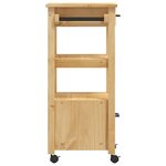vidaXL Chariot de cuisine MONZA 48x40x90 cm bois massif de pin