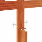 vidaXL Tête de lit cire marron 135 cm bois massif de pin