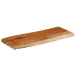 vidaXL Dessus de table 90x40x3 8 cm rectangulaire bois massif acacia