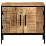 vidaXL Tables de nuit 2 Pièces 50x30x45 cm Bois massif brut de manguier