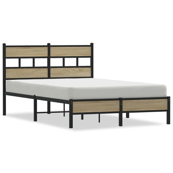 vidaXL Cadre de lit sans matelas chêne sonoma 120x190 cm