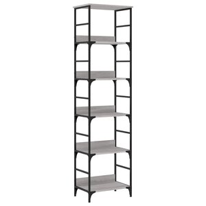 vidaXL Bibliothèque sonoma gris 50x33x188 5 cm bois d'ingénierie