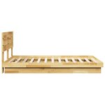 vidaXL Cadre de lit avec tête de lit sans matelas 120x200 cm