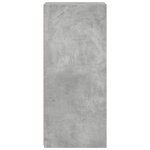 vidaXL Buffet gris béton 30x41x93 cm bois d'ingénierie