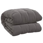 vidaXL Couverture lestée Gris 200x200 cm 9 kg Tissu