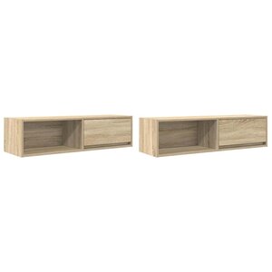 vidaXL Meubles TV 2 Pièces chêne sonoma 100x31x25 5 cm bois d'ingénierie