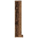 vidaXL Armoire à CD vieux bois 21x20x88 cm bois d'ingénierie
