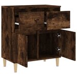 vidaXL Buffet Chêne fumé 60x35x70 cm Bois d'ingénierie
