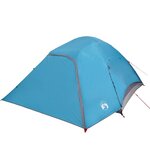 vidaXL Tente familiale à dôme 6 personnes bleu imperméable