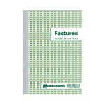 Manifold Factures avec mention TVA 29 7x21cm 50 feuillets dupli EXACOMPTA
