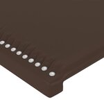 vidaXL Tête de lit Marron 100x5x78/88 cm Similicuir