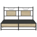 vidaXL Cadre de lit sans matelas chêne sonoma 140x200 cm